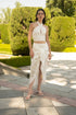 Falda Pareo Lilies Ivory Gold